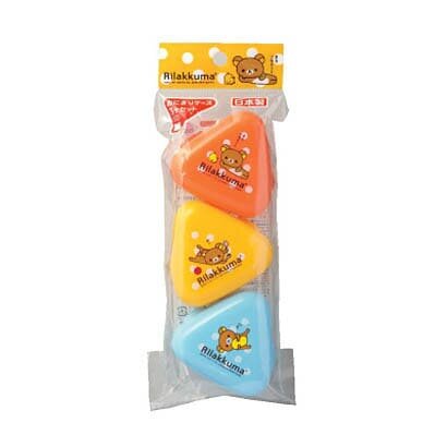 Rilakkuma Onigiri Case 3pcs Set