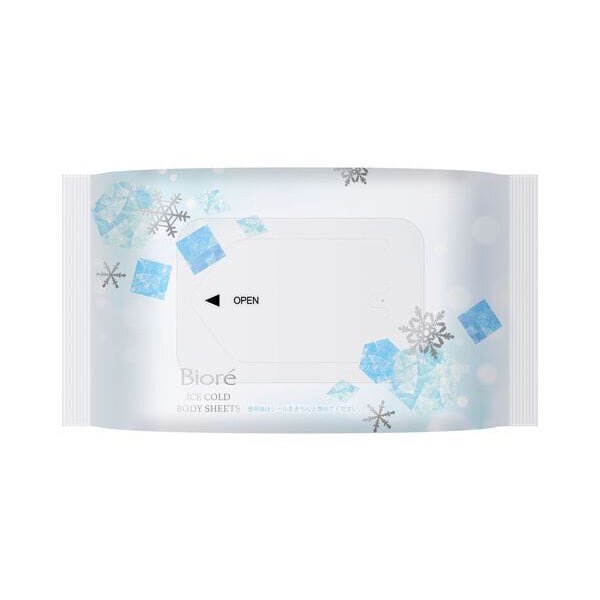KAO Biore -3℃ Cold Body Wipes 20sheet Unscented