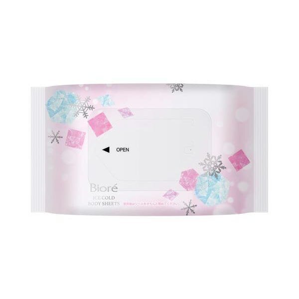 KAO Biore -3℃ Cold Body wipes 20sheet Floral