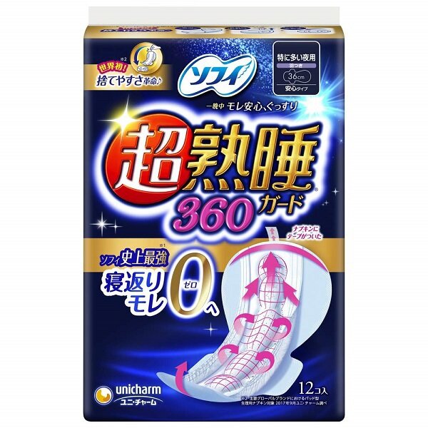 Unicharm Sofy Nigt Ultra Fit Wing Sanitary Pads 12pcs