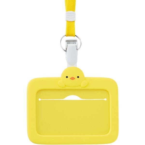 ID Card Silicone Holder Chick W/Strap
