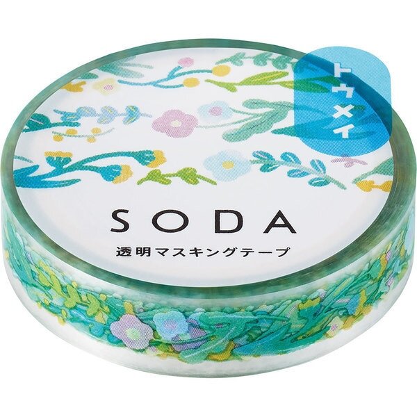 SODA Transparent Washi Tape Garden