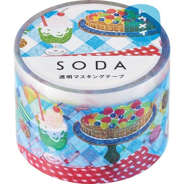 SODA Transparent Washi Tape Tea Time