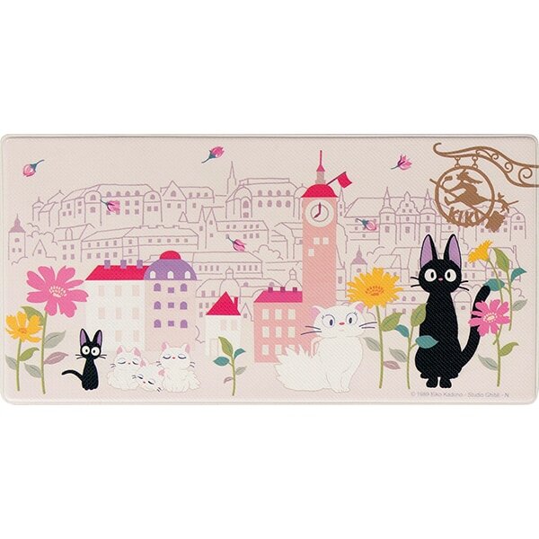 Kiki's Delivery Service Jiji Flower Town Long Floor Mat 45×90cm