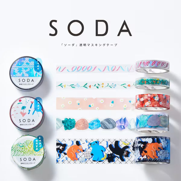 SODA Transparent Washi Tape Toys
