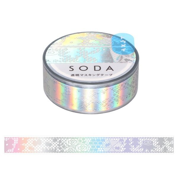 SODA Transparent Hologram Washi Tape Lace