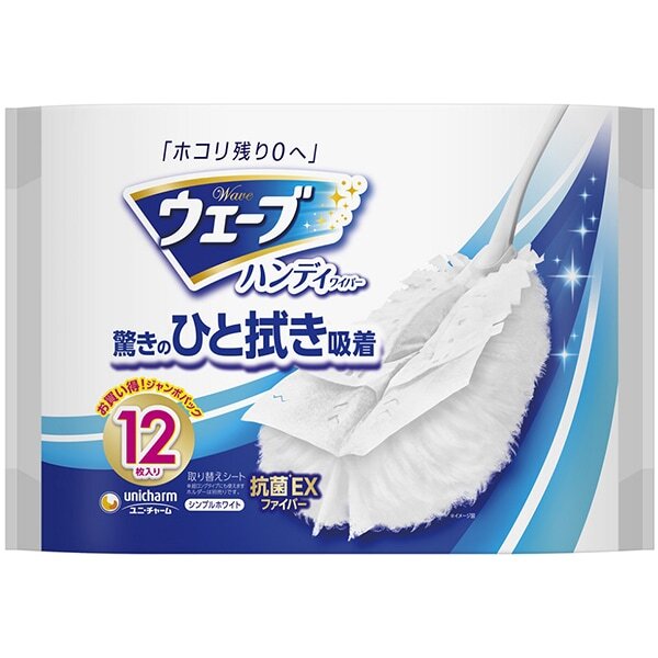 Unicharm Wave Handy Wiper Dry 12 sheets White