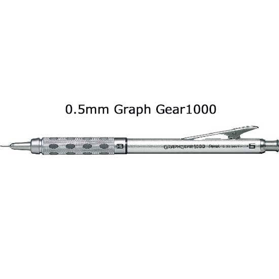Pentel Mechanical Pencil 0.5mm GraphGear1000