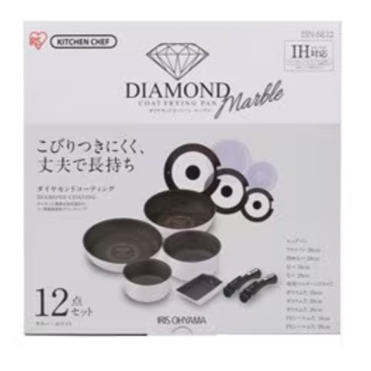 IRIS OHYAMA ISN-SE12 Set of 12 White