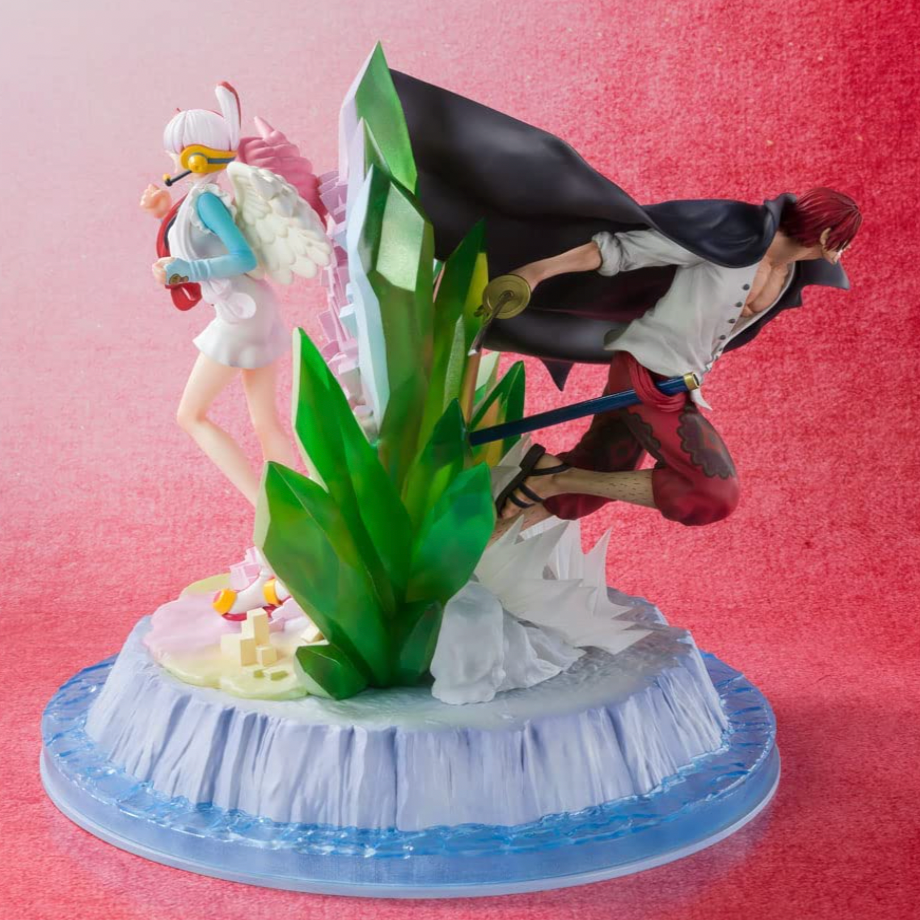 One Piece Film Red Shanks & Uta Figure Set