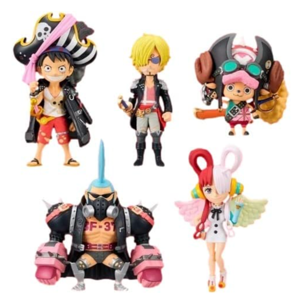 One Piece Film Red Mini Figures Set of 5