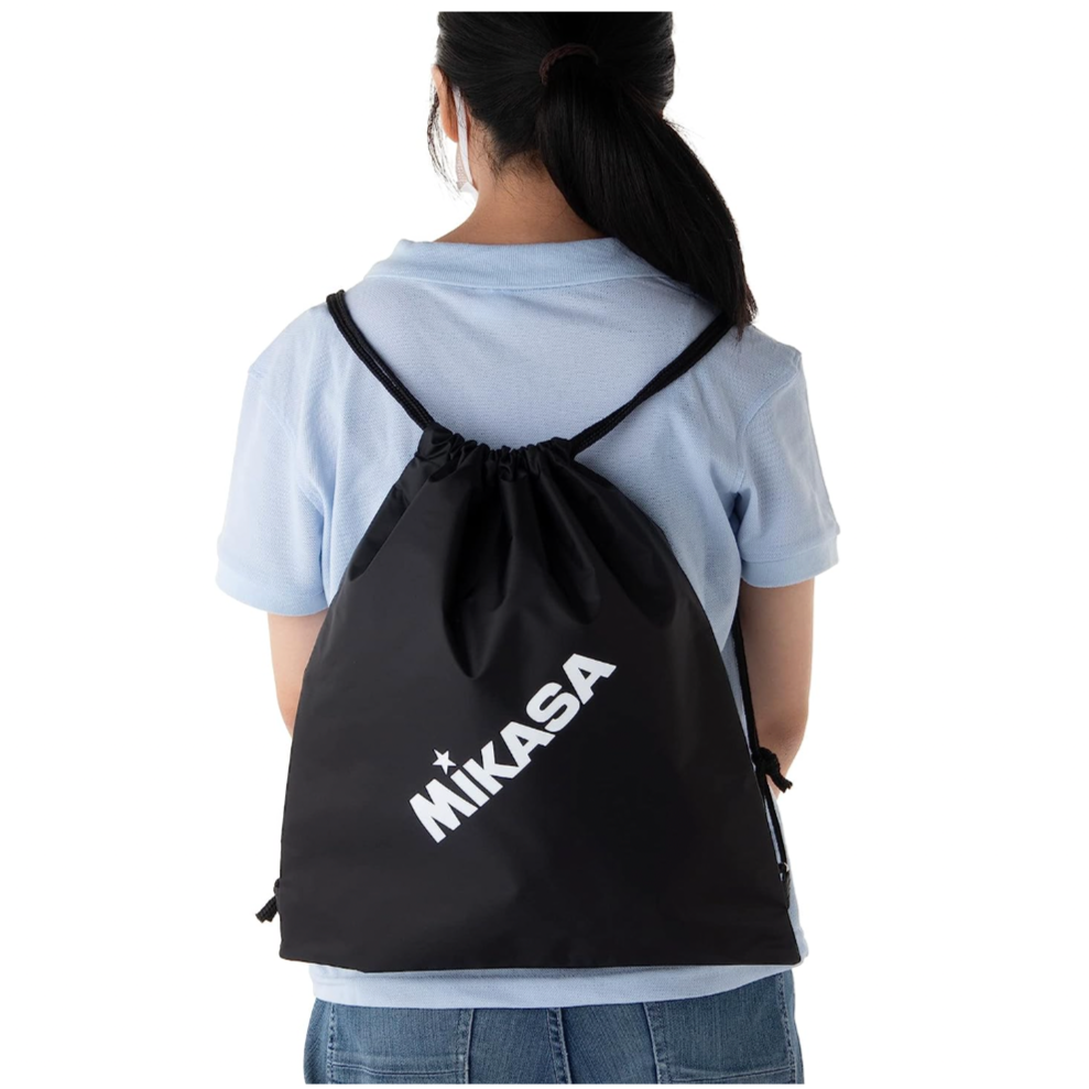 MIKASA Drawstring Bag Black