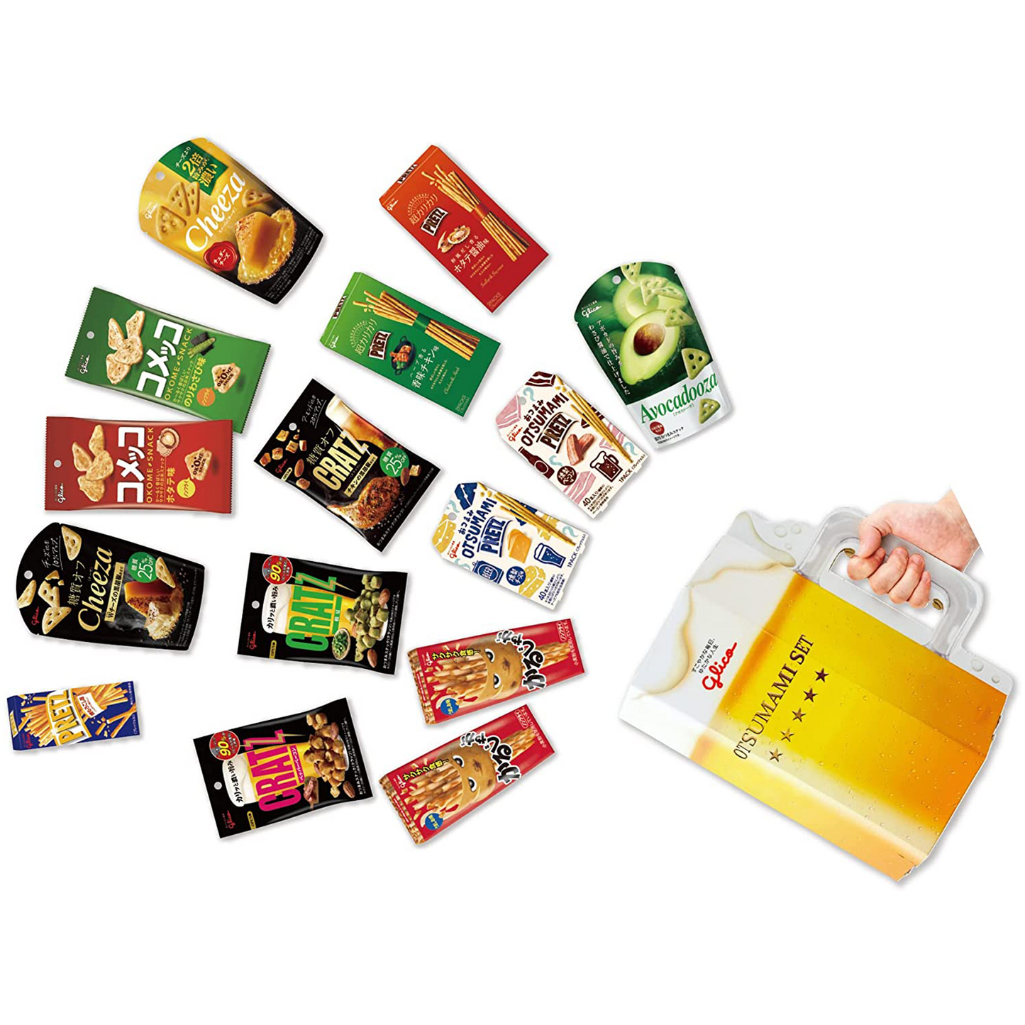 Glico Otsumami Snack Set of 15