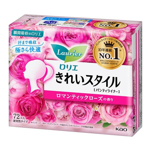 Kao Laurier Kirei Style Pantyliner Romantic Rose 72pcs