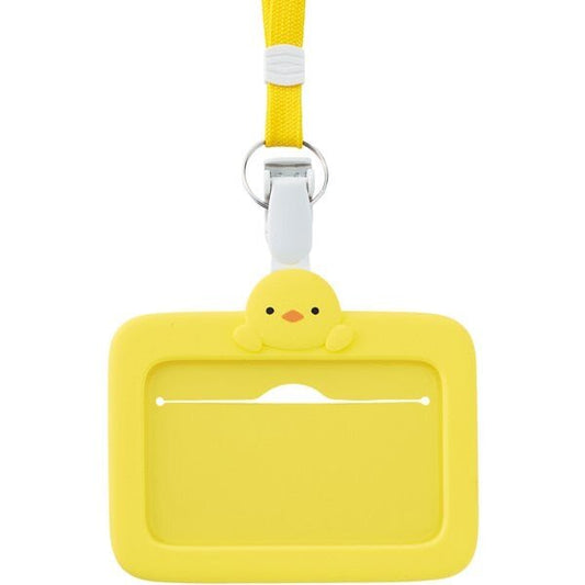 ID Card Silicone Holder Chick W/Strap