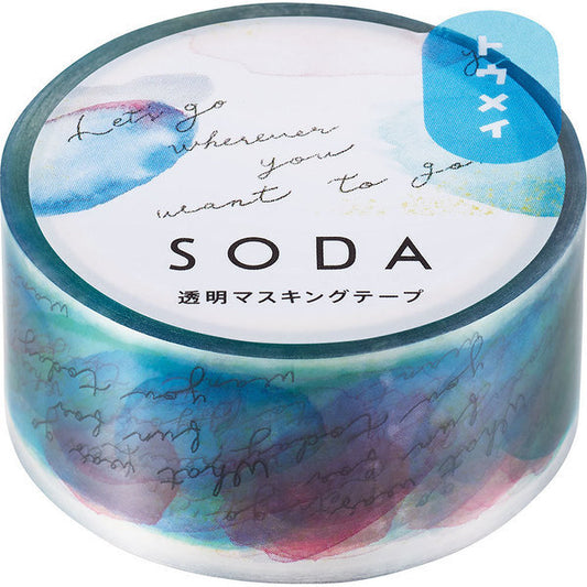 SODA Transparent Washi Tape Message