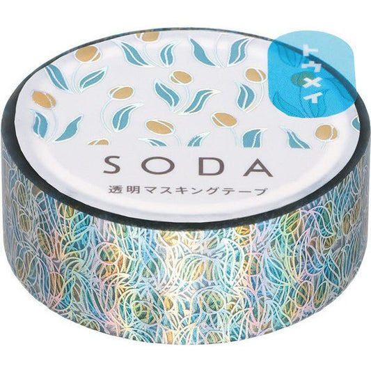 SODA Transparent Hologram Washi Tape Tulip