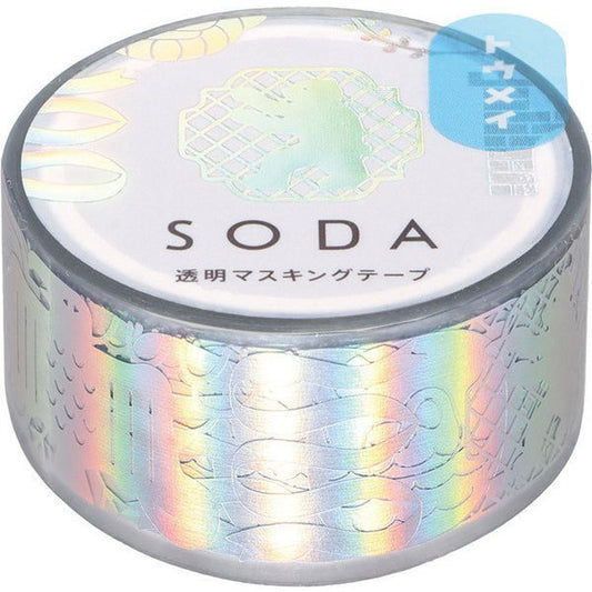SODA Transparent Hologram Washi Tape Emblem