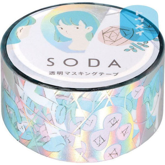 SODA Transparent Hologram Washi Tape Mirror