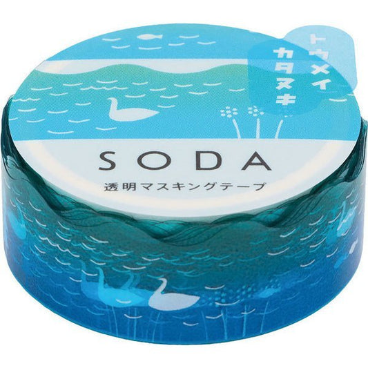 SODA Transparent Washi Tape Swan
