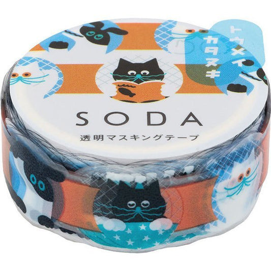 SODA Transparent Washi Tape Face