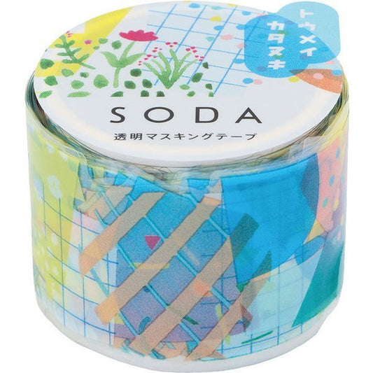 SODA Transparent Washi Tape Collage